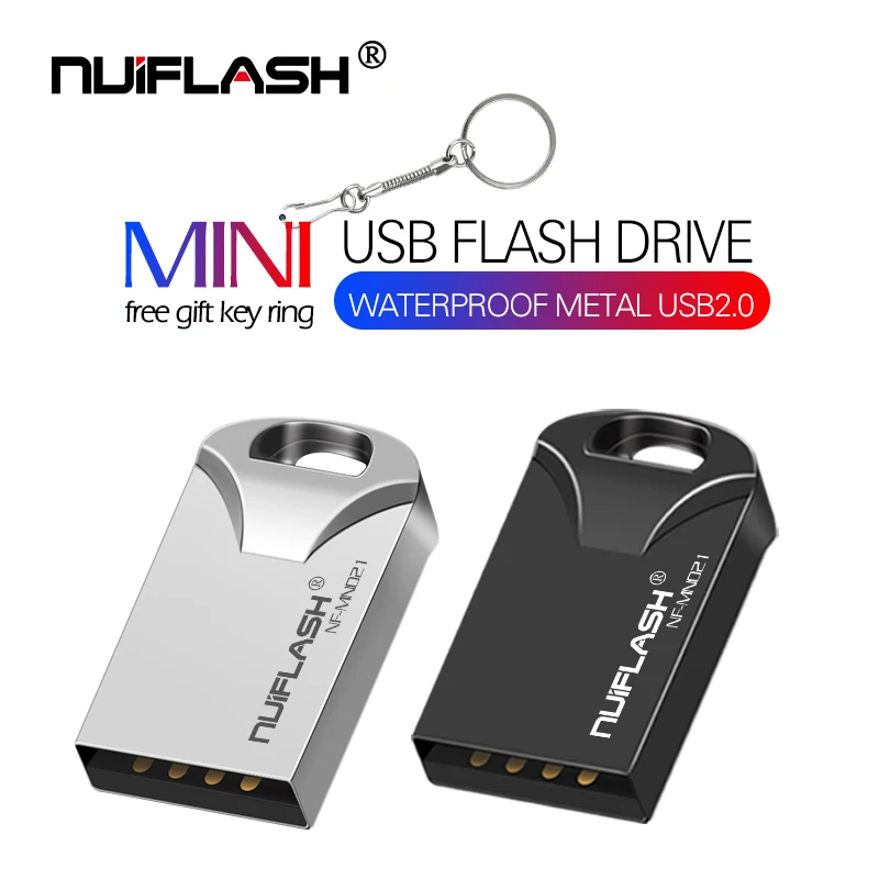 Новый металлический мини usb флеш-накопитель nuiflash объемом 64 ГБ 32 16 8 4 Гб