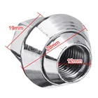 Колесные гайки, 16 шт., m12x1, 5, хромированный сплав, 19 мм, замена для Ford C-Max, Cortina, Focus, Fiesta, Mondeo, Sierra 1993