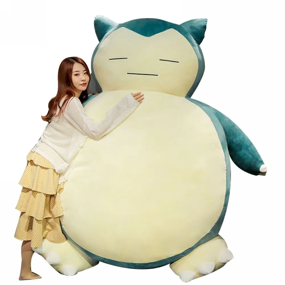 Fancytrader 78'' JUMBO Giant Stuffed Snorlax Toy Huge Plush Anime Soft Animal Doll Pillow Sofa Bed Best Gift Home Deco FT50788
