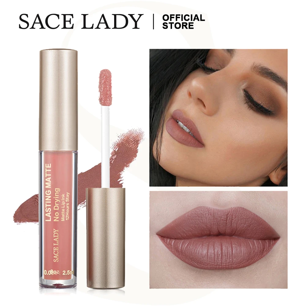 SACE LADY 23 Цвета жидкая губная помада макияж не высыхает матовая для губ стойкий