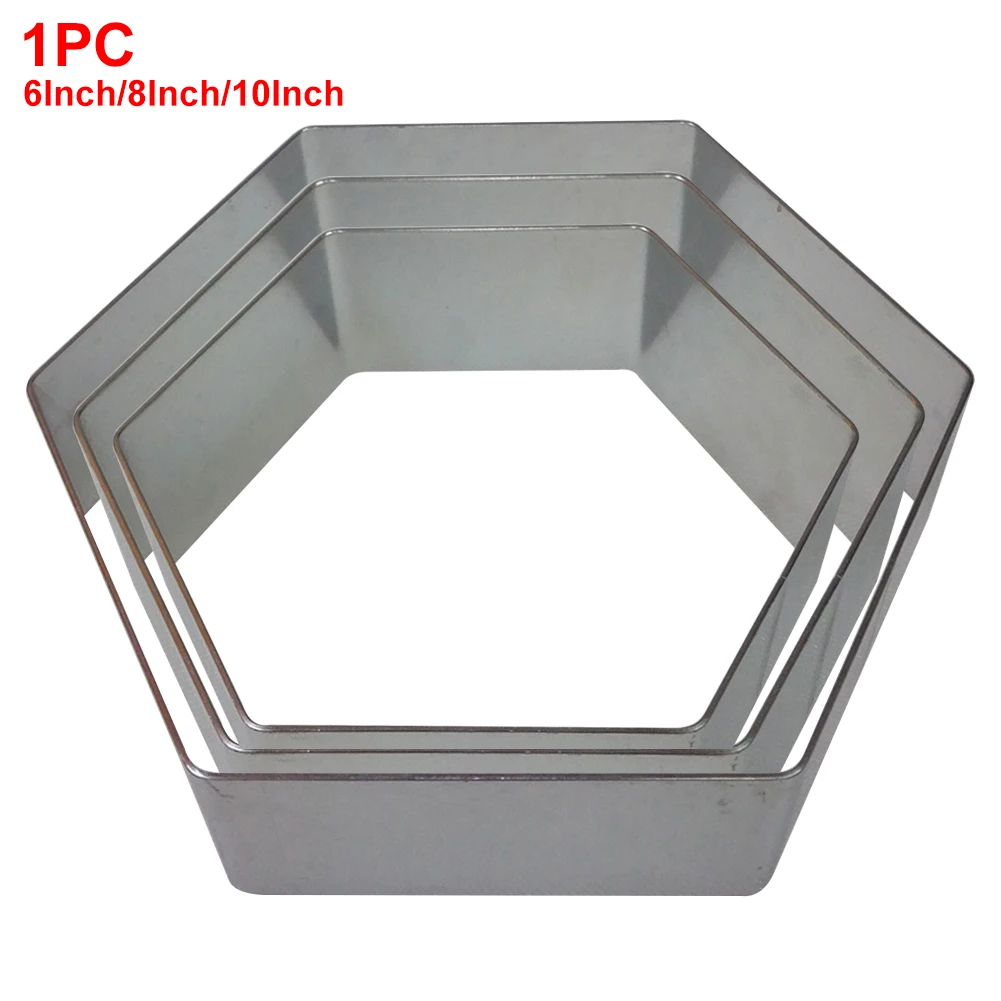 Фондант на день рождения шестигранный DIY нержавеющая сталь торт плесень вечерние