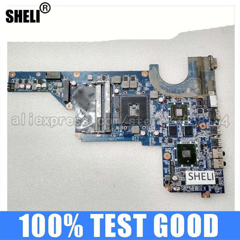 

SHELI для HP G4 G6 G4-1000 материнская плата DA0R12MB6E0 636372-001 636371-001 аккумулятор большой емкости