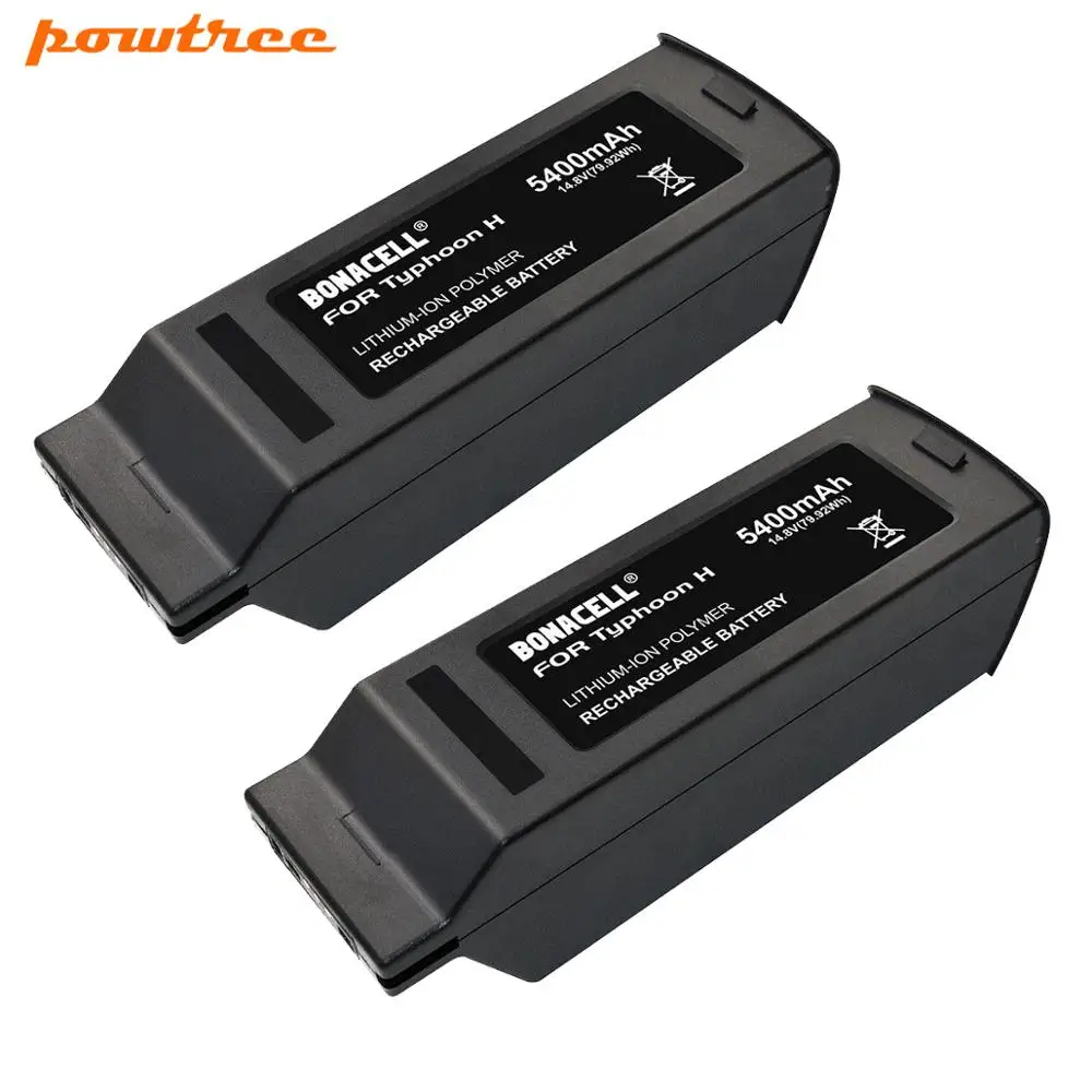 Powtree высокое качество 5400mAh 14,8 V LiPo запасная батарея для Yuneec Typhoon H Drone RC Quadcopter