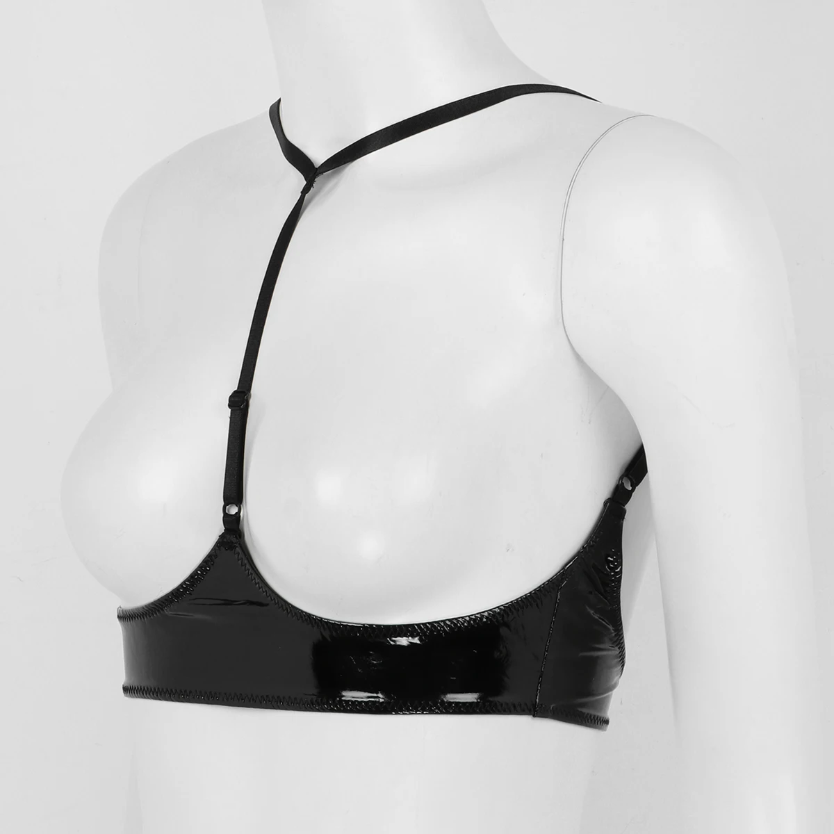 Женские эротические с мокрым эффектом женское белье из лакированной кожи