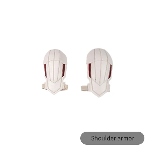 shoulder pad Черная Вдова белая Косплей Костюм Наташа Романоф наряд комбинезон Хэллоуин белая версия - Цвет: shoulder pad