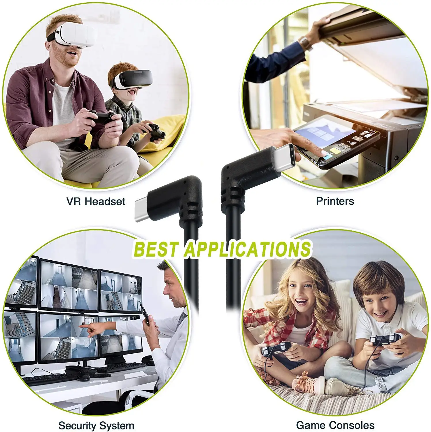 Вечерние высокоскоростной кабель для передачи данных USB 3 1 Type C 5 м/3 м Oculus Quest Link VR