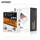 Педаль эффектов для гитары ammoon STEREO Looper POCK LOOP, 11 лазеров, максимальное время записи 12 мин, 2 скорости, педаль для гитары