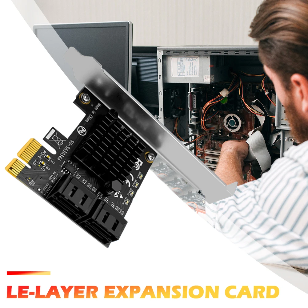 плата расширения pci express на sata3 0 4 пор