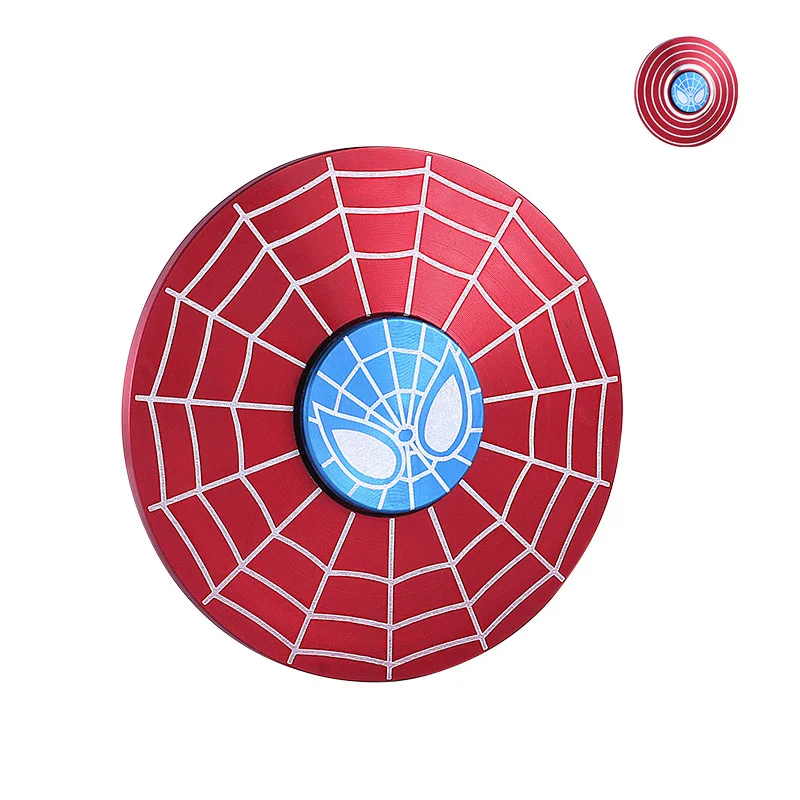 Капитан Америка щит Спиннер Человек паук Железный человек игрушка декомпрессии