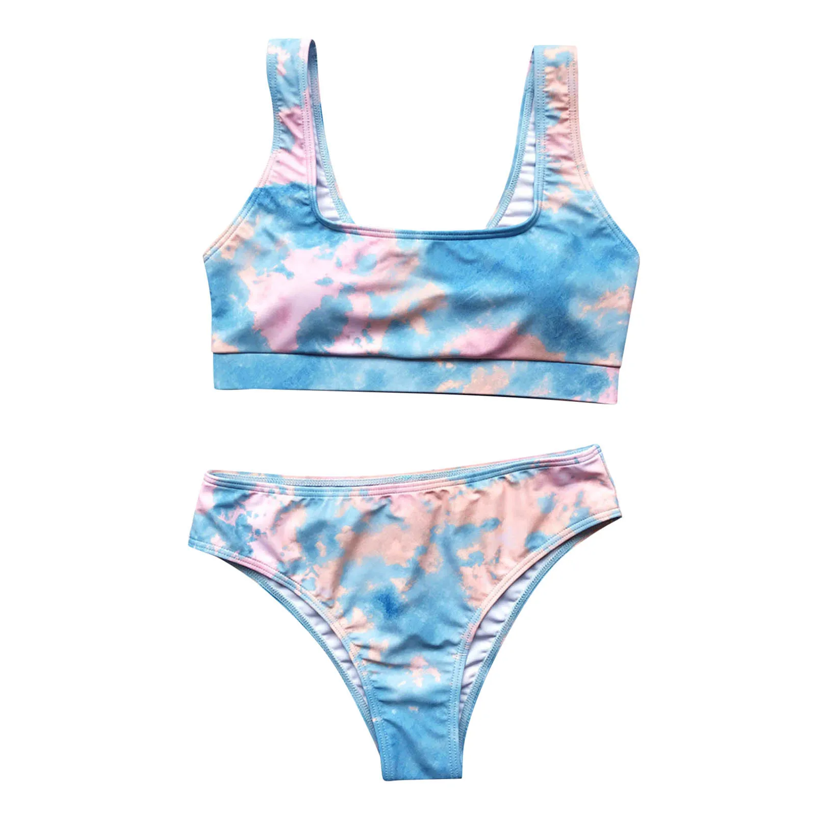 Женское бикини с завязкой бразильские Танкини эффектом пуш ап купальники