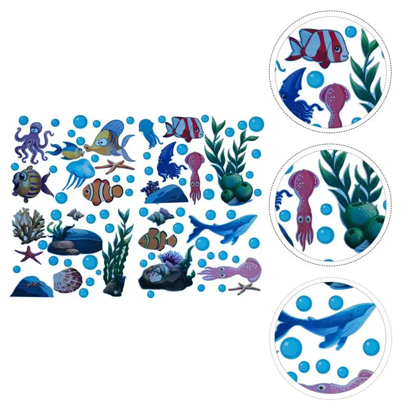 

1 Set Kids Room Undersea World Glow-in-the-dark Stickers Marine Wall Sticker