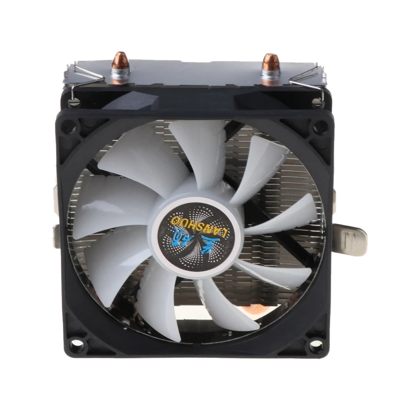Кулер для процессора 2 медных тепловых трубки 3-контактный вентилятор охлаждения