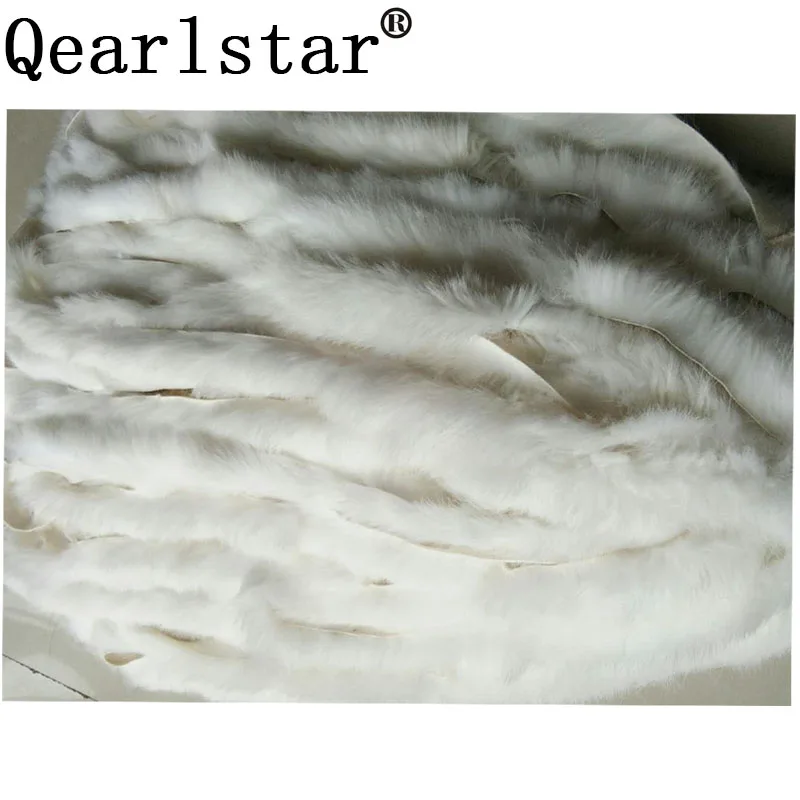 Qearlstar натуральный кроличий мех отделка 1 ярд/партия Аксессуары для одежды настоящие меховые полоски для пухового Пальто Капюшон шляпа Кепка обувь Diy TK03