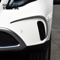 car styling carbon fiber fog lamps grille slats auto fog lights cover stickers trim for mercedes benz gla class x156 accessories