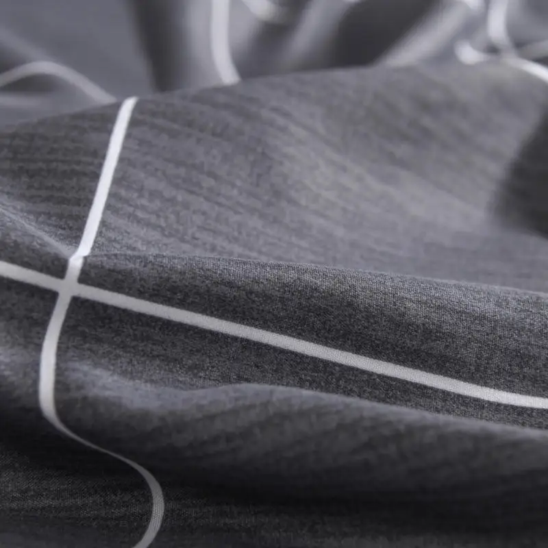 

2021ew Grey Luxury Solid Bed Linen Cotton Set Ranforce Bedding Set Twin/Full/Queen/King Size 3/4 pcs Bed Sheet Duvet Cover Set