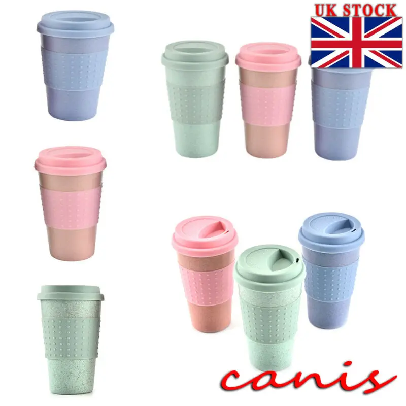 Лидер продаж многоразовые кофейные кружки чашки из бамбукового волокна 8 унций 12