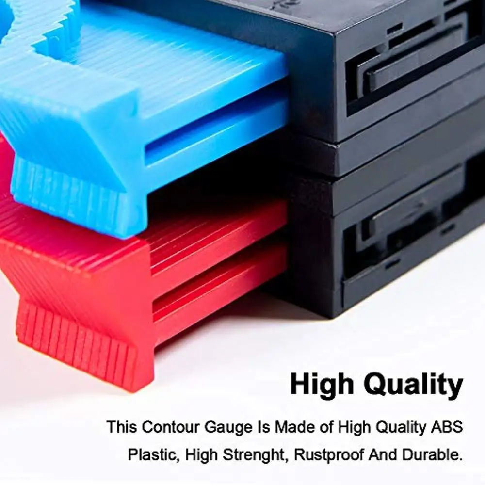 Контурный измеритель 12/25 см пластиковый инструмент для разметки дерева и