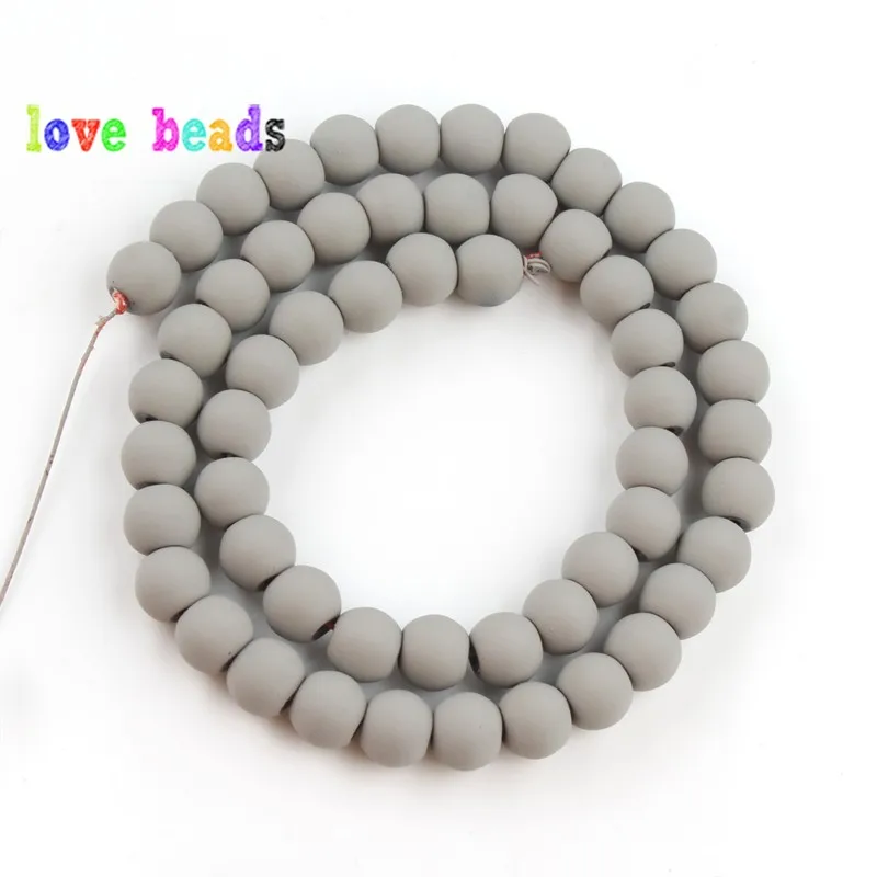 Натуральный светильник-серый гематит матовые резиновые бусины Свободные