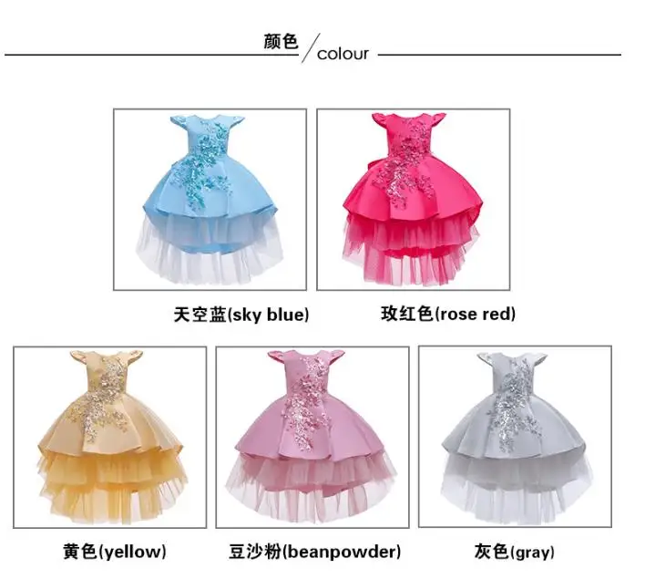 Детское платье принцессы на возраст 1 8 лет|Цветочные платья для девочек| |