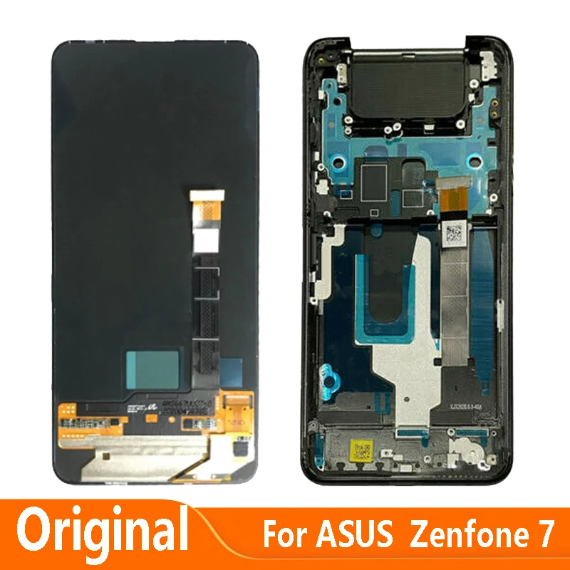 Pantalla LCD Original de 6,6 pulgadas para ASUS Zenfone 7 ZS670KS ASUS_I002D I002D, montaje de digitalizador con pantalla t&aacute;ctil, piezas de repuesto-0