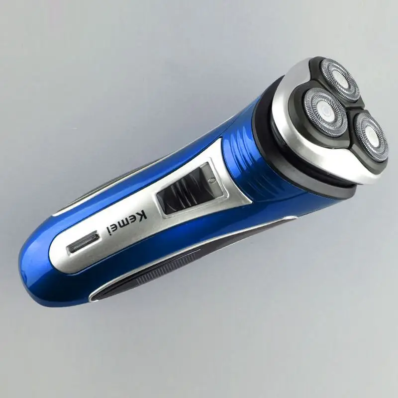 ABRA-Kemei KM-2801 Мужская перезаряжаемая электрическая бритва с тремя головками с плавающей головкой триммер для бороды с европейской вилкой