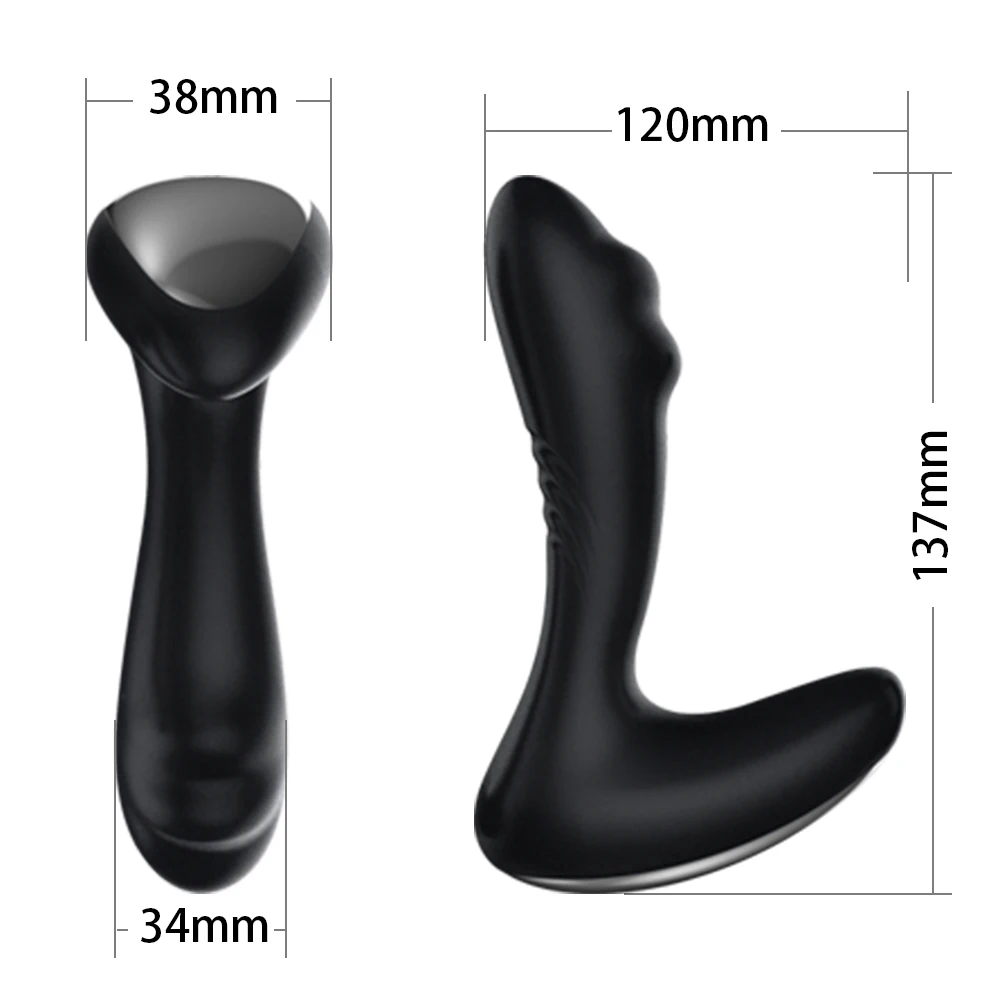 Силиконовый массажер простаты в секс магазине 10 Частотный Анальная пробка