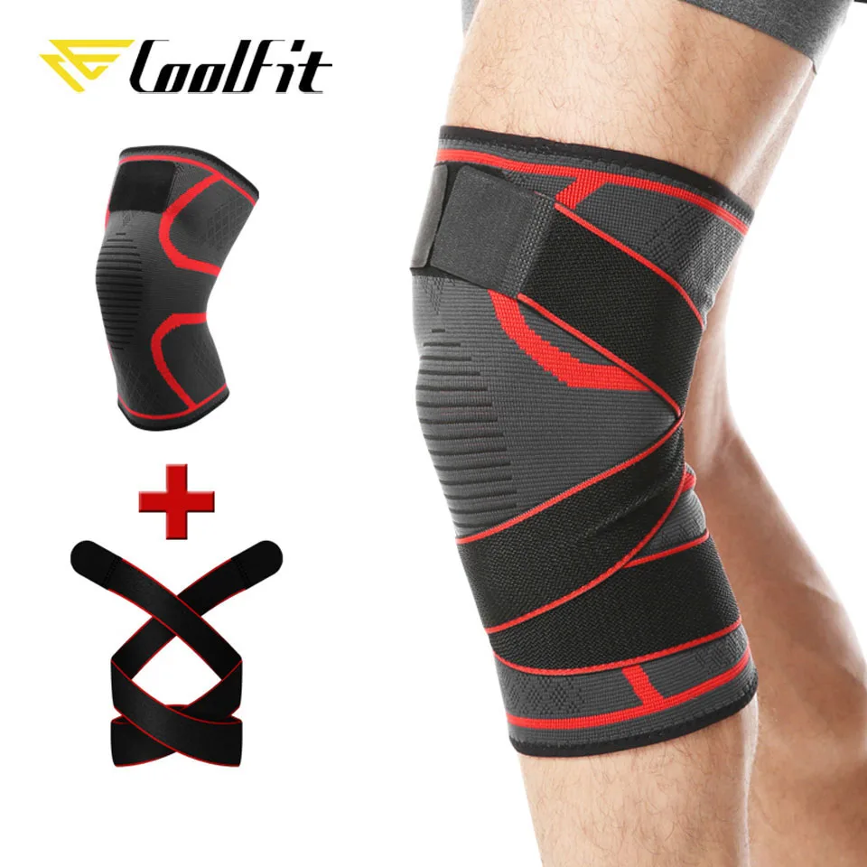 CoolFit 1 шт. спортивный наколенник регулируемый фиксатор для фитнеса Женский Бандаж