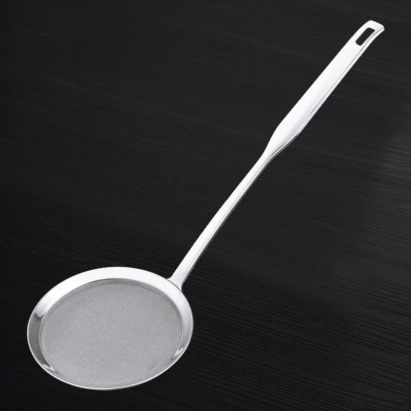 Ложка для жира из нержавеющей стали тонкое Сетчатое пищевое ситечко смазки