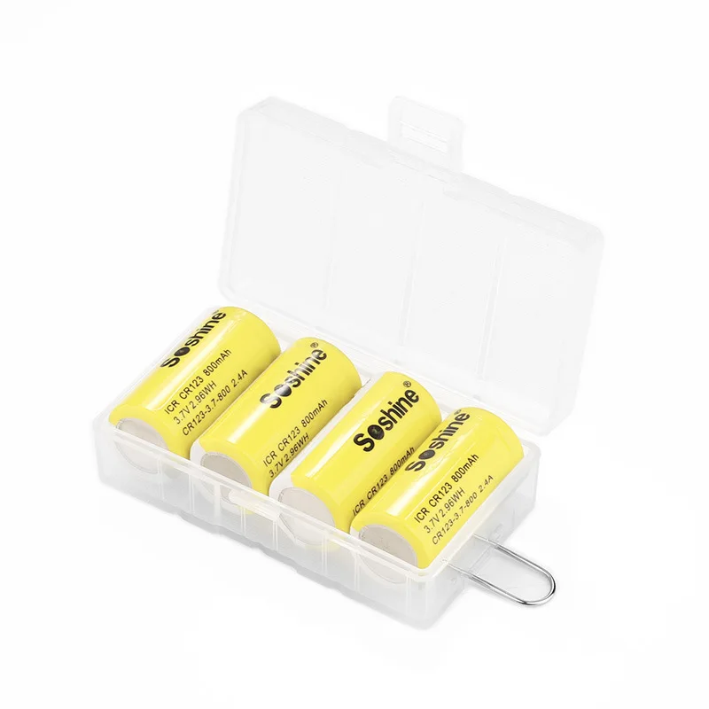 Литий-ионный аккумулятор Soshine ICR CR123 800 мА · ч 3 7 в а |