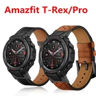 Ремешок из натуральной кожи для смарт-часов Amazfit TREX T Rex Pro, сменный Браслет Для Xiaomi Huami AmazfitT-Rex Correa
