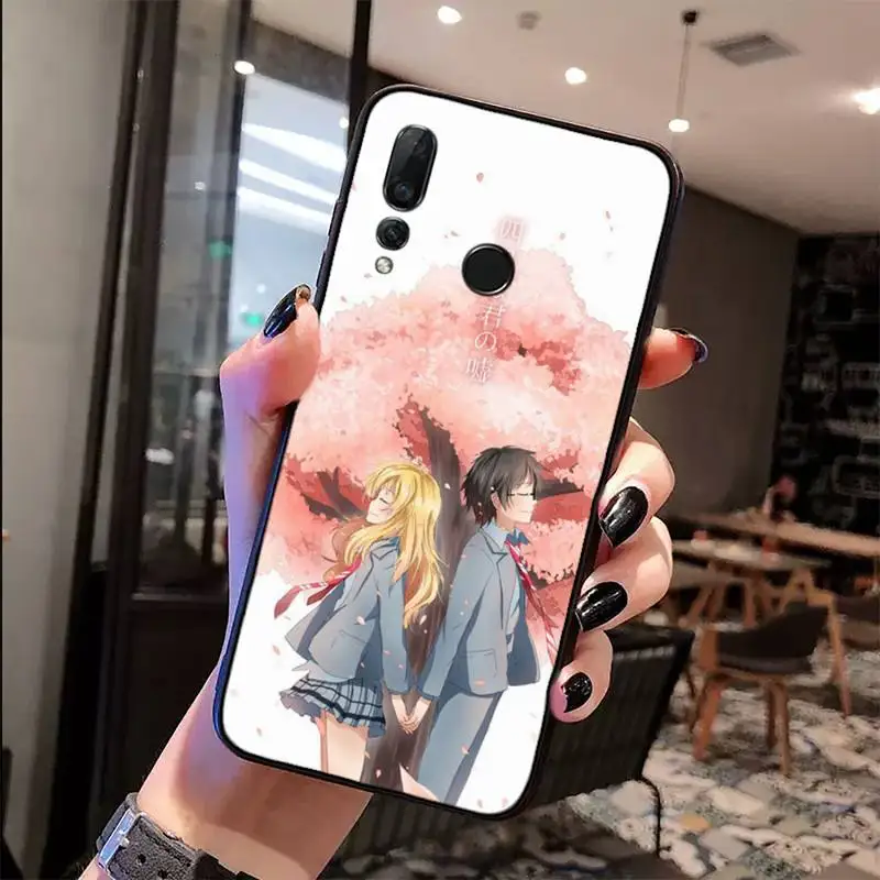 

Japanese Anime Your Lie in April Phone Case For Huawei Honor view 7a5.45inch 7c5.7inch 8x 8a 8c 9 9x 10 20 10i 20i lite pro
