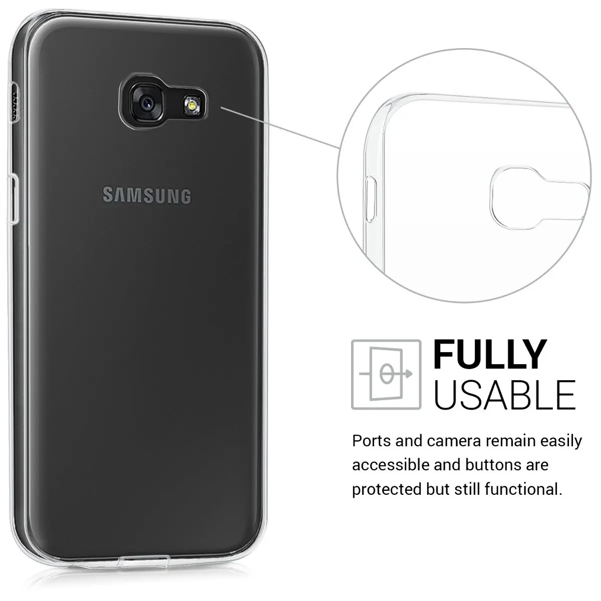 Мобильный телефон чехлы для Samsung Galaxy A3 2017 чехол силиконовый прозрачный мягкий 360