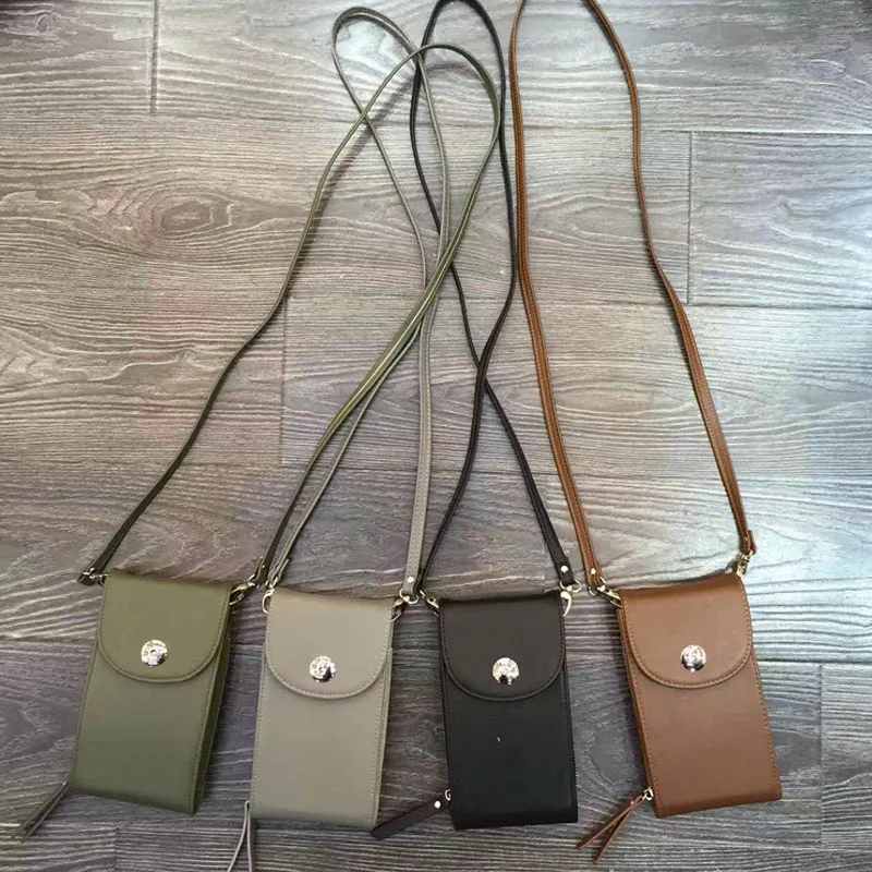 Мини-сумка для телефона чехол Женский однотонный клатч из искусственной кожи