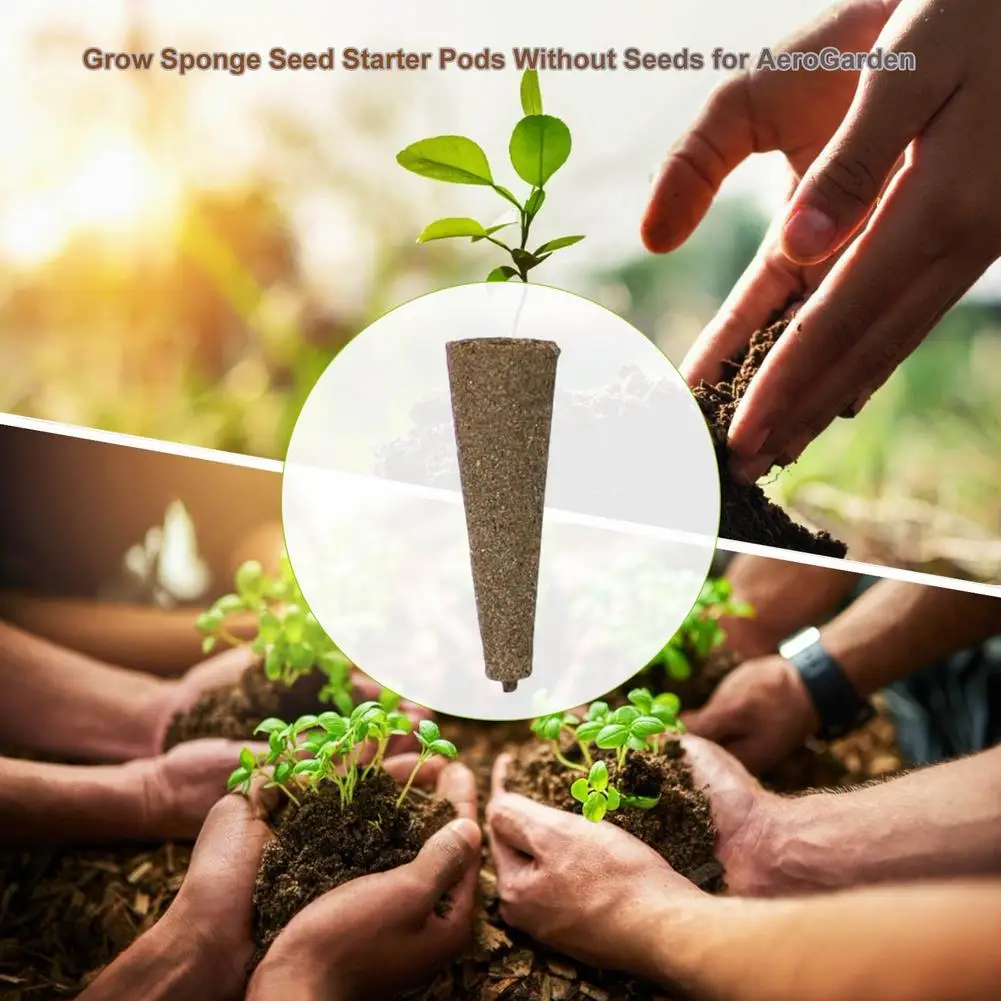 

Planting Sponge Grow Sponge Seed Starter Pods Without Seeds for Garden Planting Hydroponic Plug Soil Block Maker