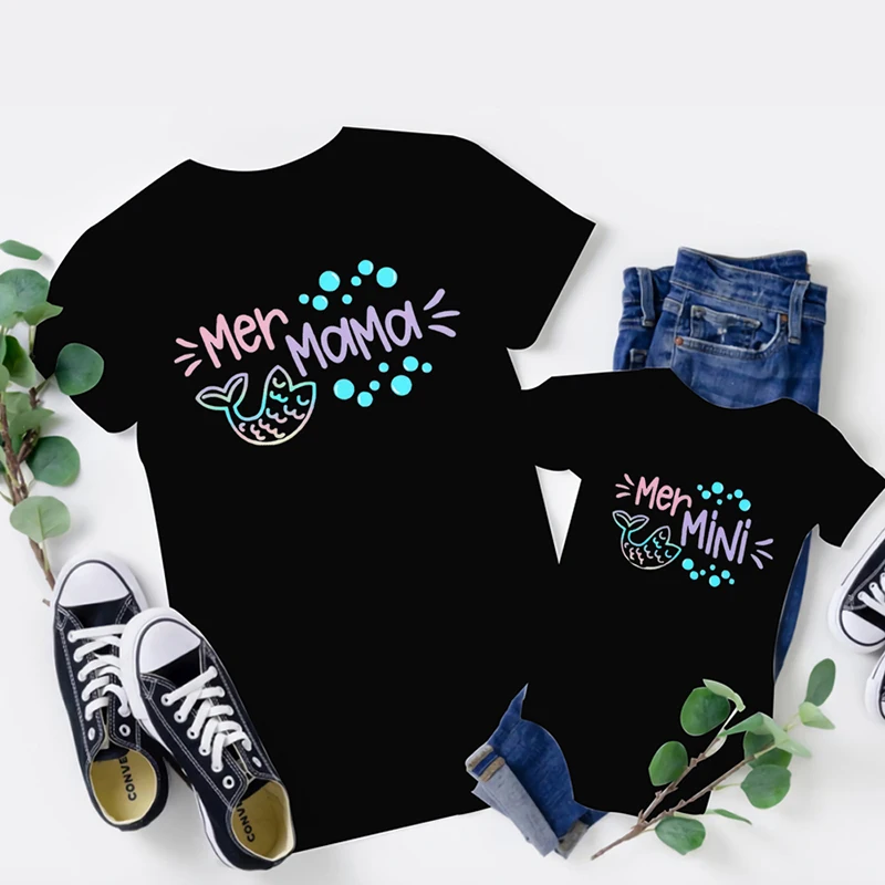 Camiseta familiar a juego, ropa para mam&aacute;, mam&aacute; y yo, ni&ntilde;os y ni&ntilde;as, madre, mam&aacute; e hija, hijo-3