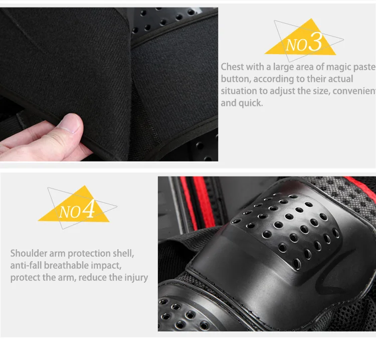 WOSAWE профессиональная мотоциклетная защита для тела мотокросса поддержка спины