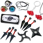 Обручи для косплея кунаи из аниме Наруто, кольца с подвеской, реквизит в виде фигурки Итачи, подарок для детей и мальчиков