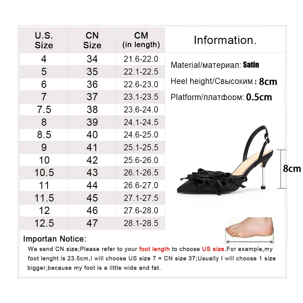 2021 новые туфли на высоком каблуке Женская обувь с бантом острым носком из шелка