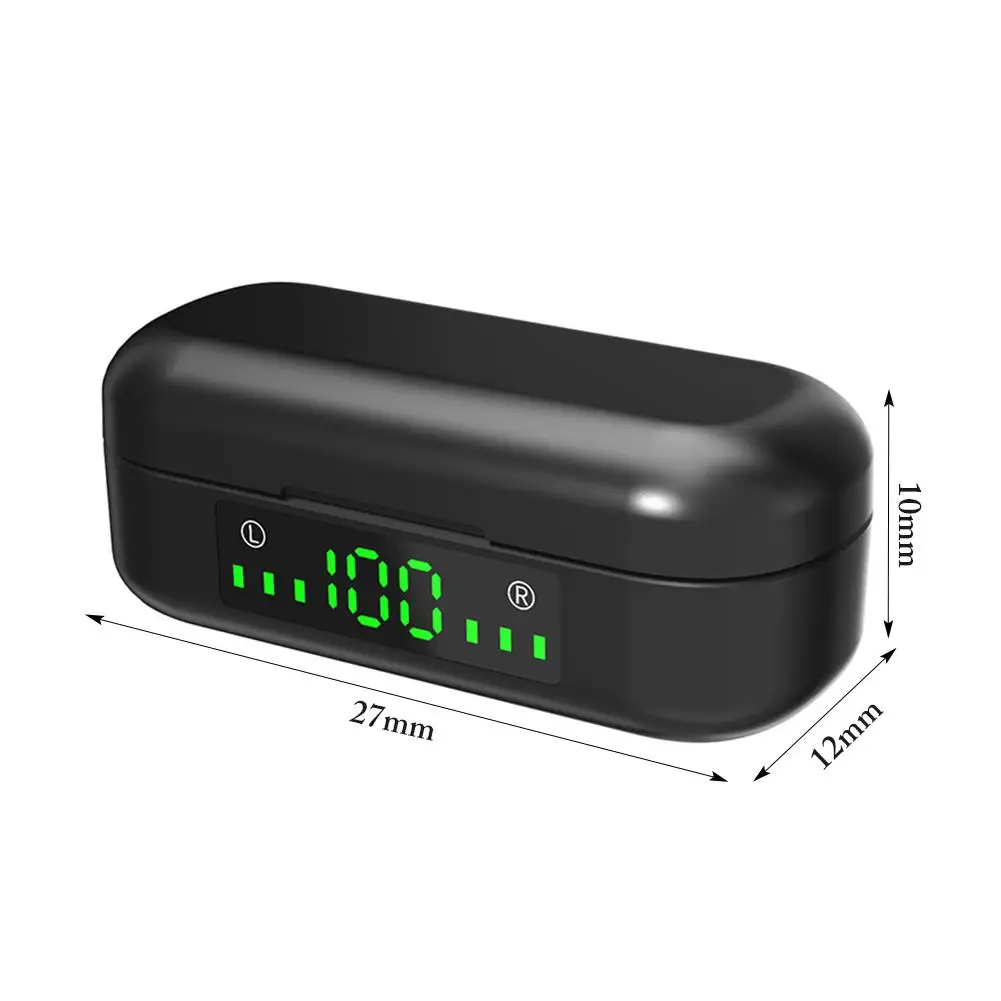 V8 TWS Bluetooth наушники 5 0 беспроводные гарнитура спортивные светодиодный