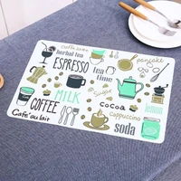 pretty table mat water resistant pp anti greasy non slip cup coaster cup coaster placemat 4pcs