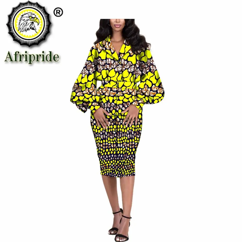 Женское платье рубашка Африканский Дашики с принтом Анкары верхняя одежда