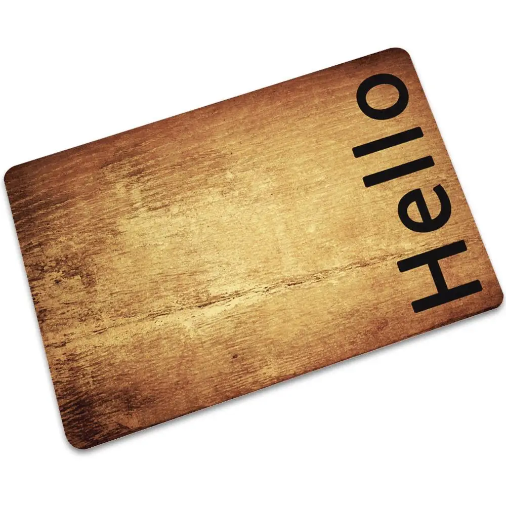 Новый Привет дверь ковер открытый вход Добро пожаловать коврик мягкий резиновый