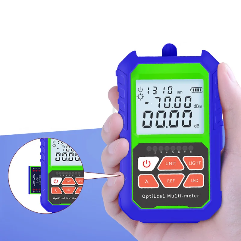 2-в-1 Высокоточный оптический Мощность метр тестер волокна Тип B Диапазон