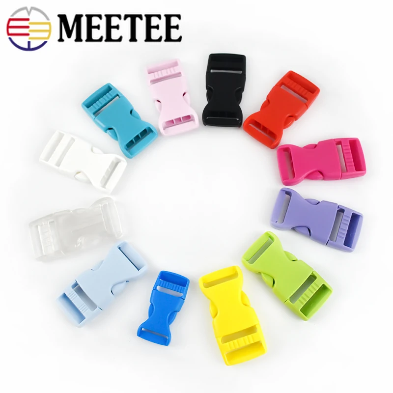 Пряжка Meetee 15/20/25 мм пластиковая цвет в ассортименте 30 шт | Дом и сад