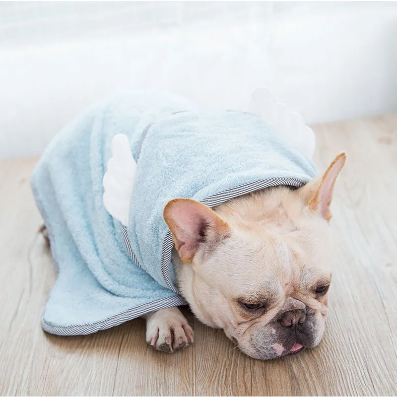 

Cute Pet Towel Dog Bathrobe For Small Dogs Pug Super Absorbent Microfiber Towls For Cleaning Drying Puppy Cat Bath Bathrobe S-L