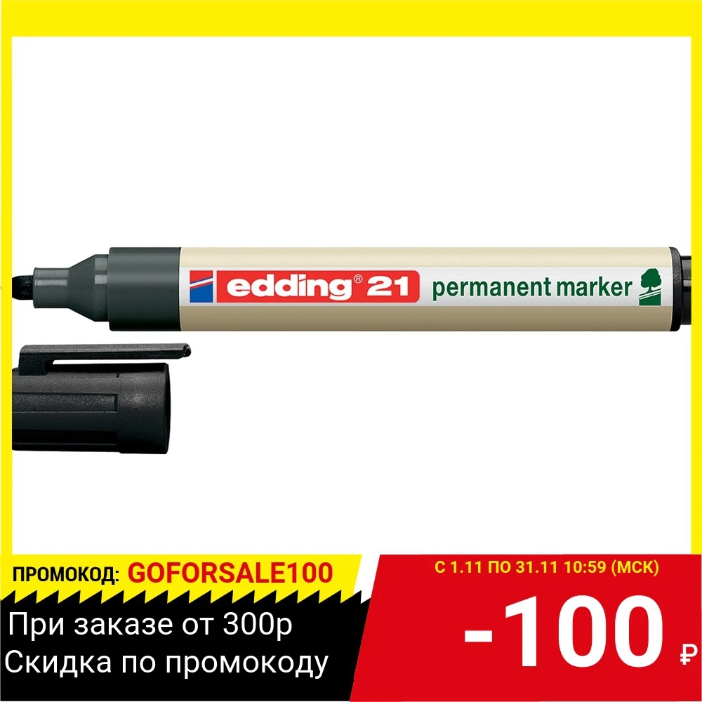 Marker EDDING ECOLINE E-21 # 1 permanent round nib 1.5-3mm black tool parts For garden and vegetable patch Power Accessories Tools |