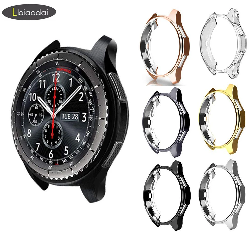 Gear S3 frontier для samsung Galaxy Watch 46 мм 42 м чехол ремешок reloj Обложка Мягкий ТПУ покрытием все вокруг Защитный чехол рамка