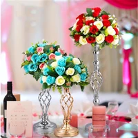 40cm iron candle holder candlestick gold candle holders flower vase table centerpiece event flower rack wedding decoration