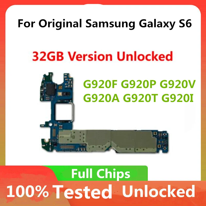 Материнская плата для Samsung Galaxy S6 G920F G920P G920V G920A G920T G920I система Android полные чипы