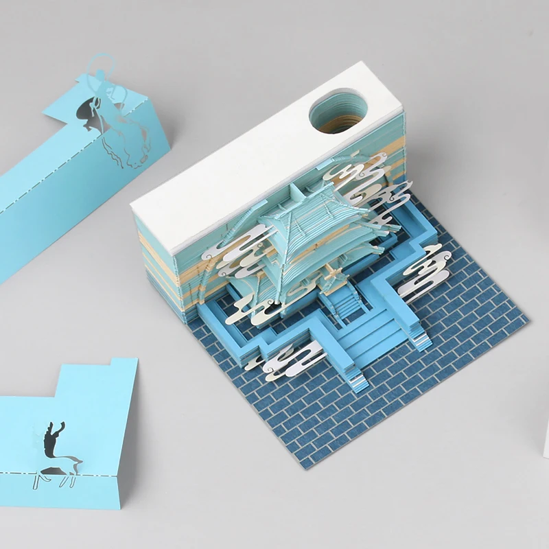 160 листов записная книжка omoshiking 3D наклейки сказочный дворец скрапбукинг